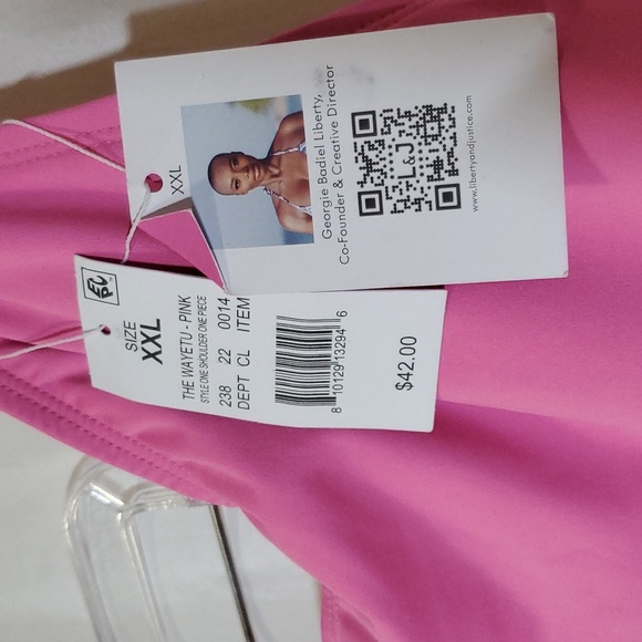 Liberty & Justice Women's One Shoulder High Leg Cheeky Cut-out One-piece swimsui - Picture 10 of 16